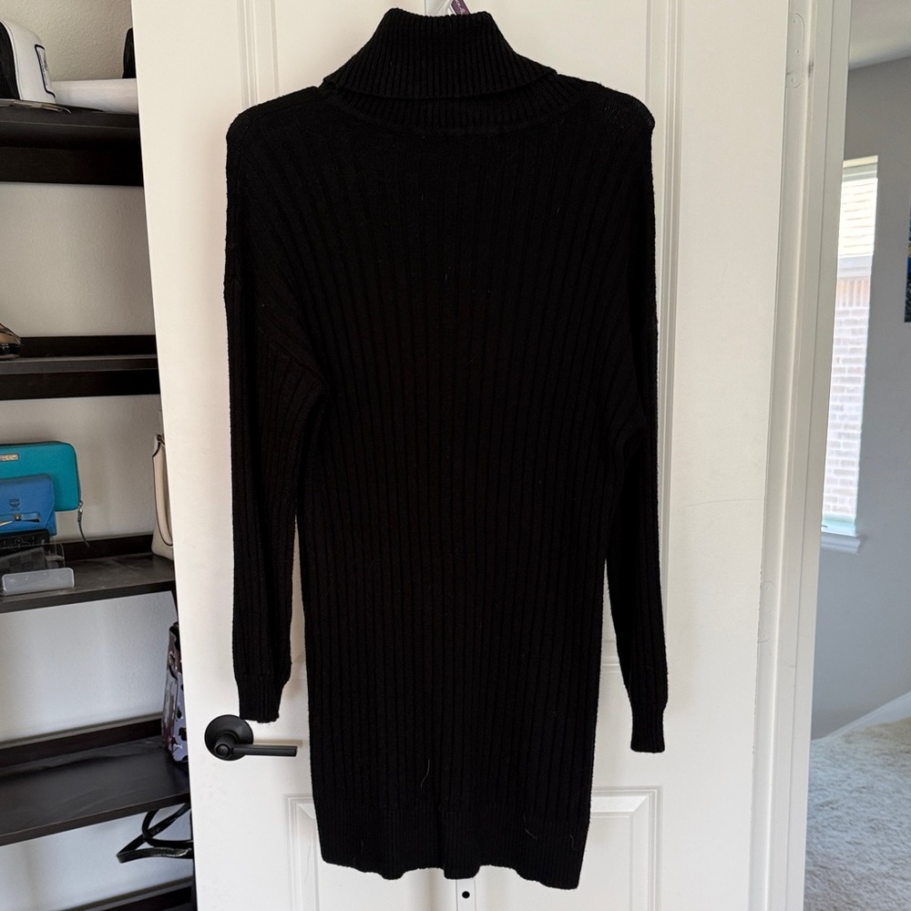 Sanctuary Black Turtleneck Sweater Dress - Picture 3 of 3